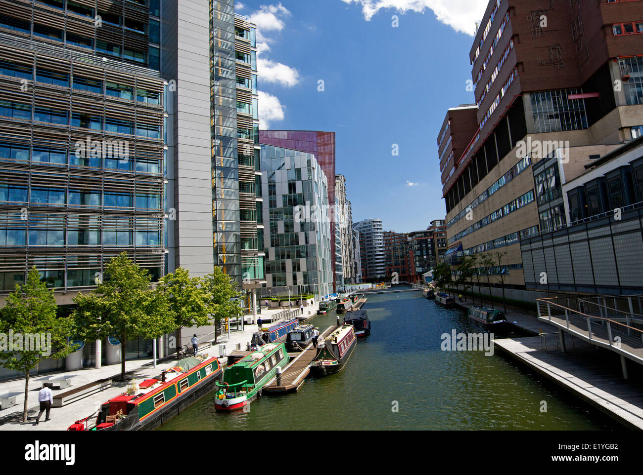 Du bassin de Paddington, à l'ouest de Londres Banque D'Images
