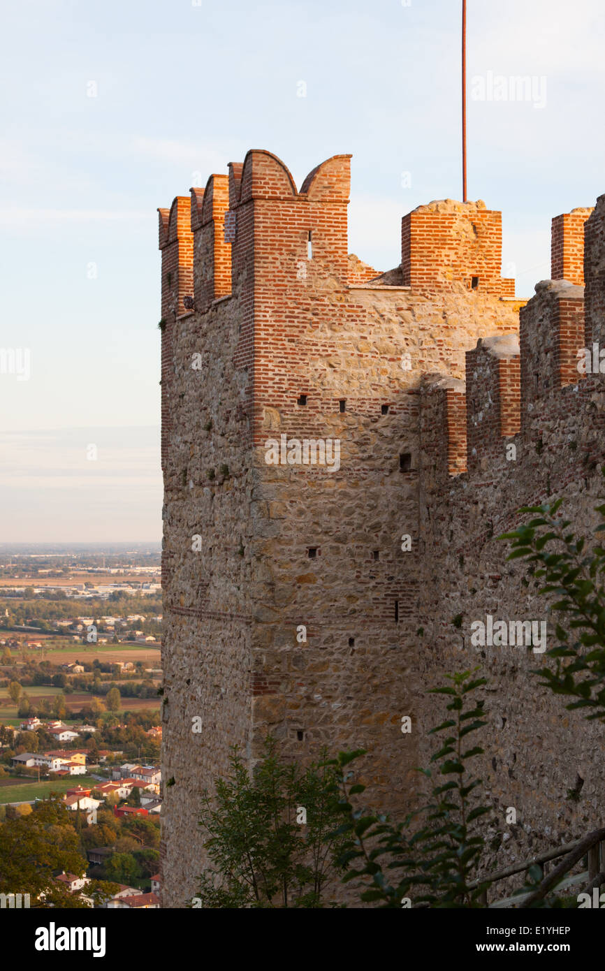 Schiavon Italie forteresse médiévale Banque D'Images
