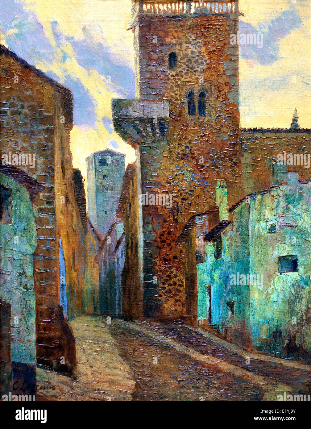La porte de San Vicente de Avila Carlos Lezcano Fernandez 1871-1929 Espagnol Espagne Banque D'Images