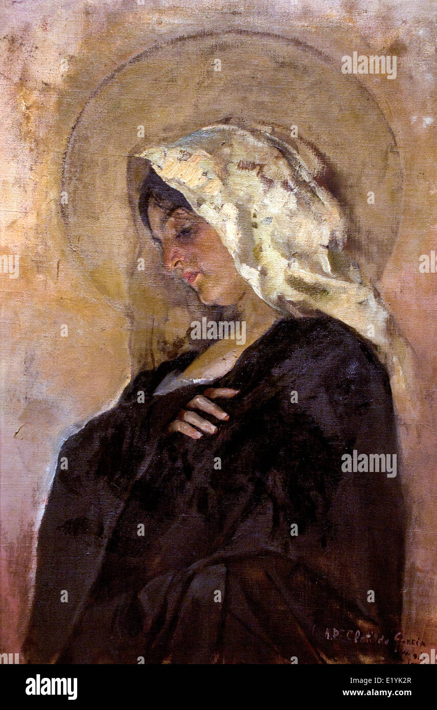 La Vierge Marie 1885-1887 Joaquín Sorolla y Bastida (1863 -1923) Madrid Valence Espagne Espagnol Banque D'Images
