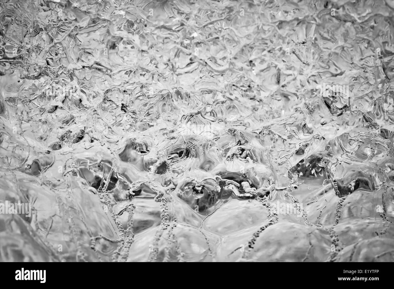 Fond d'écran de bulles de glace Banque D'Images