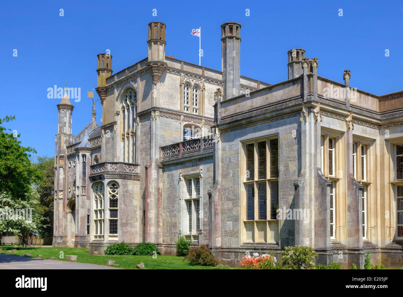 Château de Highcliffe, Dorset, Angleterre, Royaume-Uni Banque D'Images