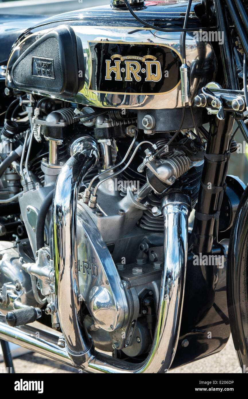 Vintage 1939 Vincent HRD une série rapide de moto. Classic british bike Banque D'Images