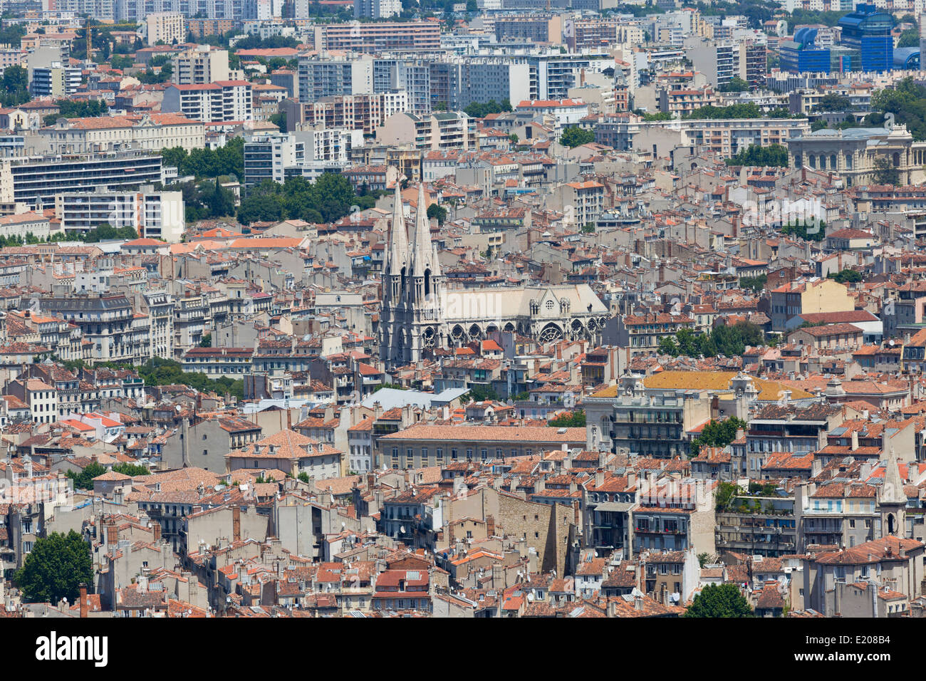 Vue aérienne sur Marseille, France Banque D'Images