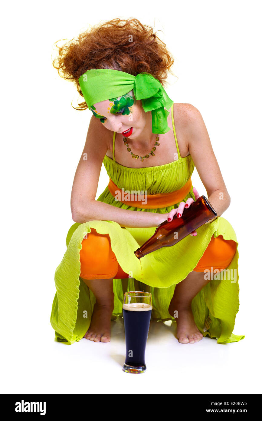 Saint Patrick's day girl Banque D'Images