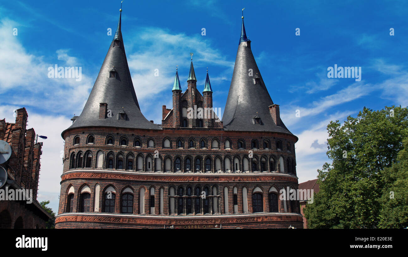 Les bâtiments anciens à luebeck Banque D'Images