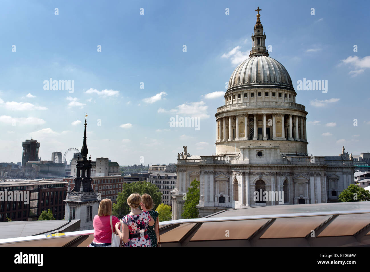 La Cathédrale St Paul à Londres. Banque D'Images