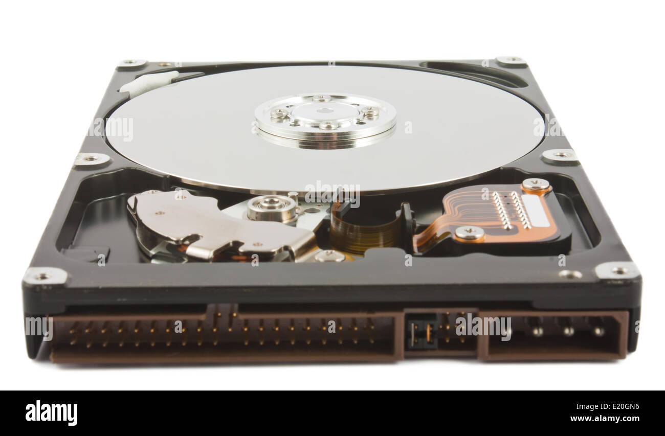 Ouvrez l'unité de disque dur Banque D'Images