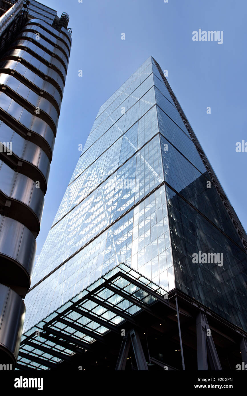 Le Leadenhall building à Londres. Également surnommé la râpe à fromage. Banque D'Images