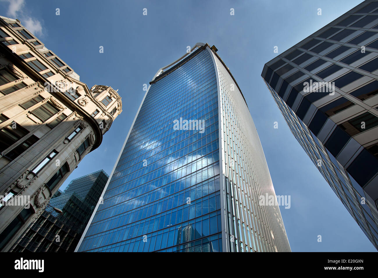 20 Fenchurch Street, London, buliding, également connu sous le nom de bâtiment. talkie-walkie Banque D'Images