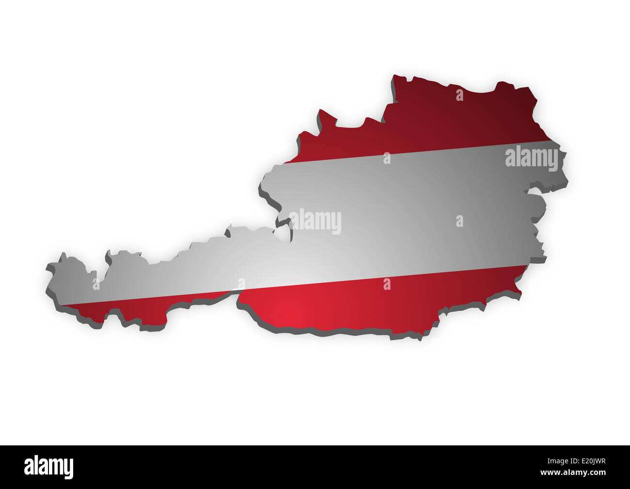 Oesterreich  farbig 3D Banque D'Images
