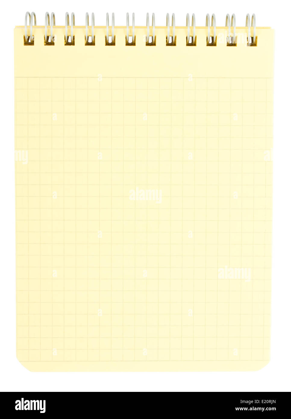 Bloc-notes jaune Banque D'Images