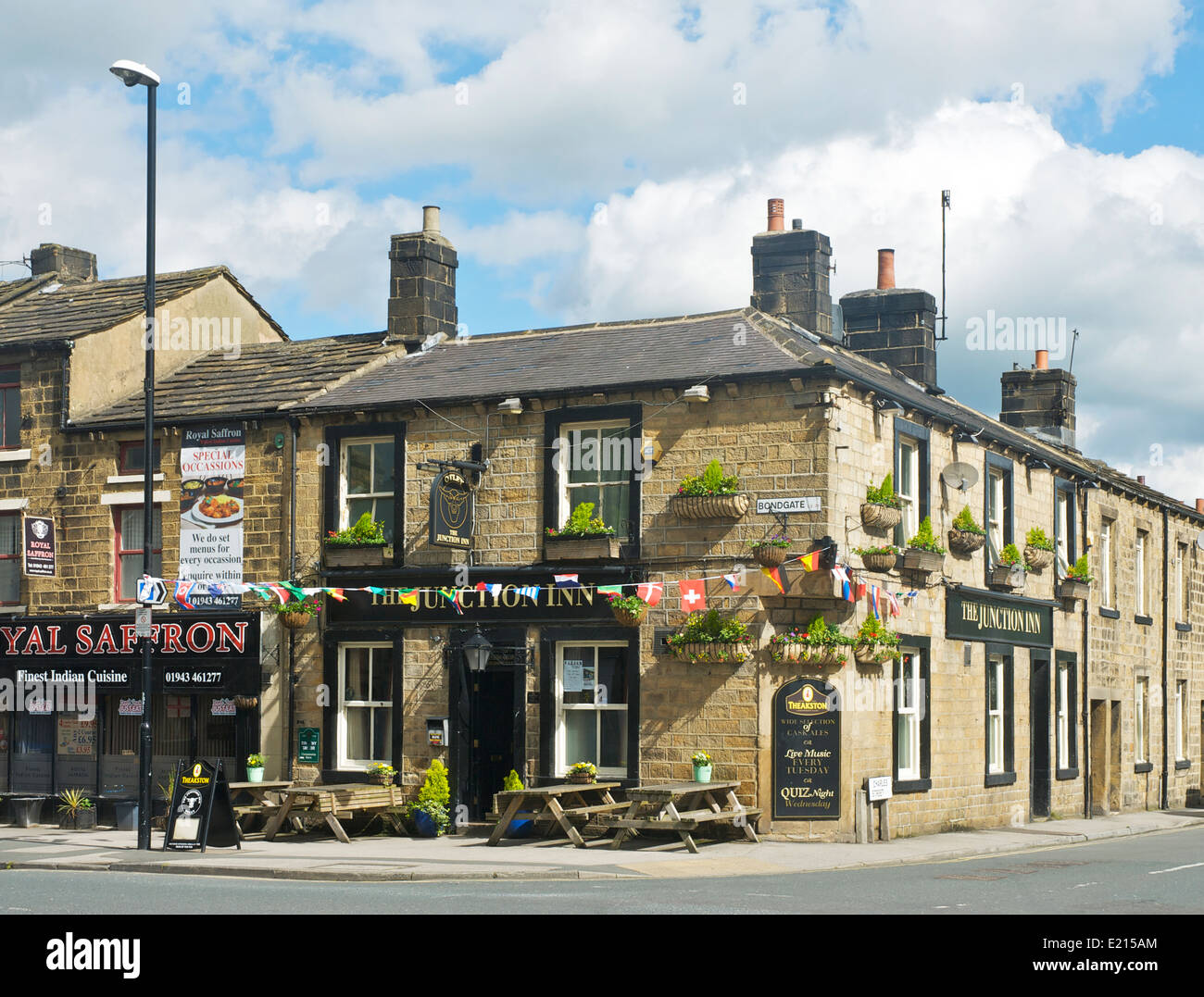 La jonction pub à Otley, West Yorkshire, England UK Banque D'Images
