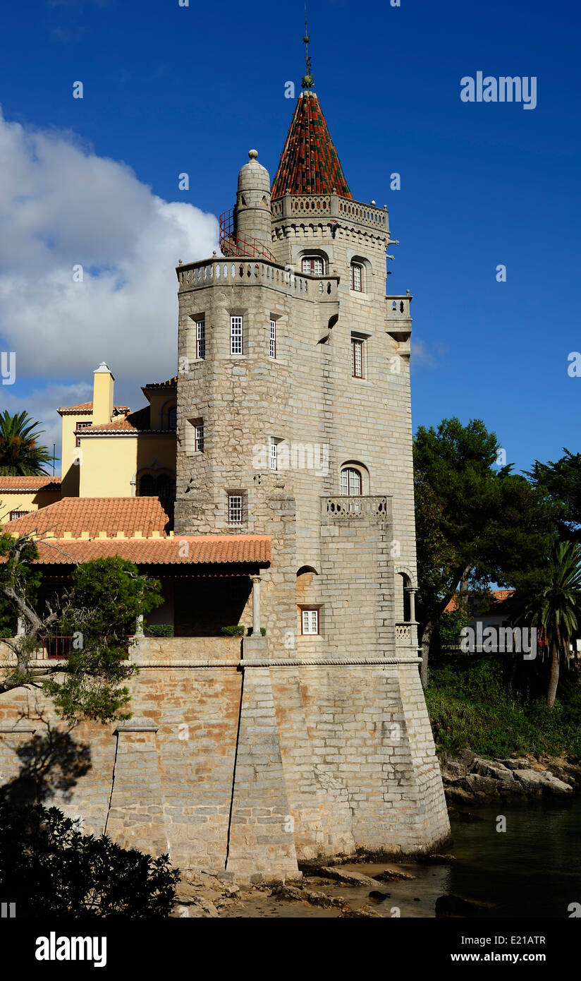 Le Conde Castro Guimaraes castle, Cascais, Portugal Banque D'Images