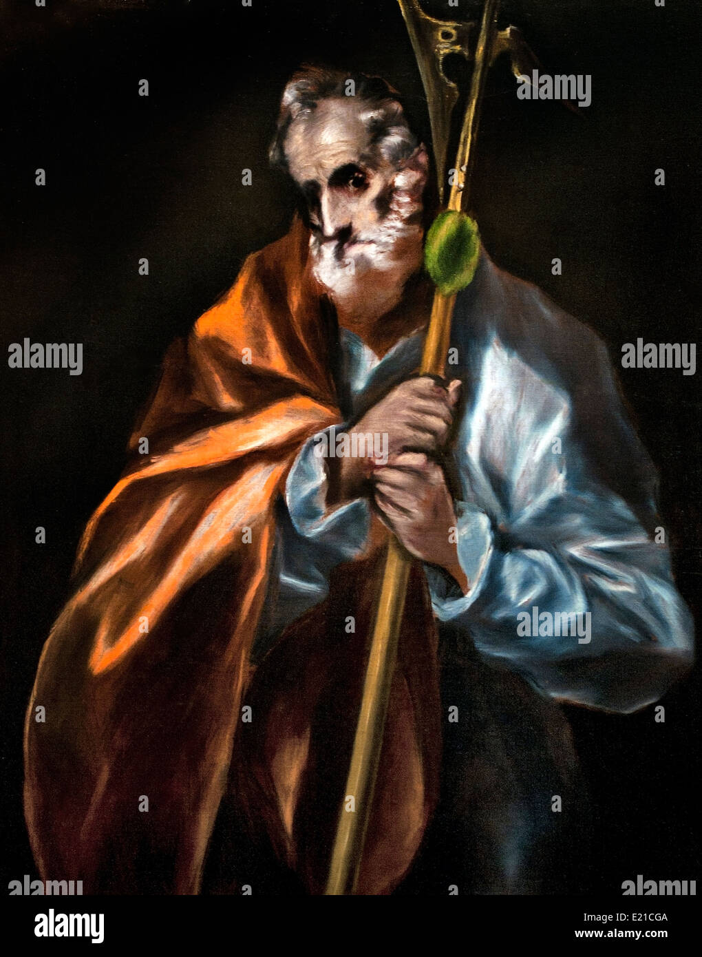 Apôtre saint Jude (Thaddée) 1610-14 El Greco Dominikos Theotokopoulos (Crète 1541 Toledo 1614) Grec Espagnol Banque D'Images Apôtre saint Jude (Thaddée) 1610-14 El Greco Dominikos Theotokopoulos (Crète 1541 Toledo 1614) Grec Espagnol Banque D'Images