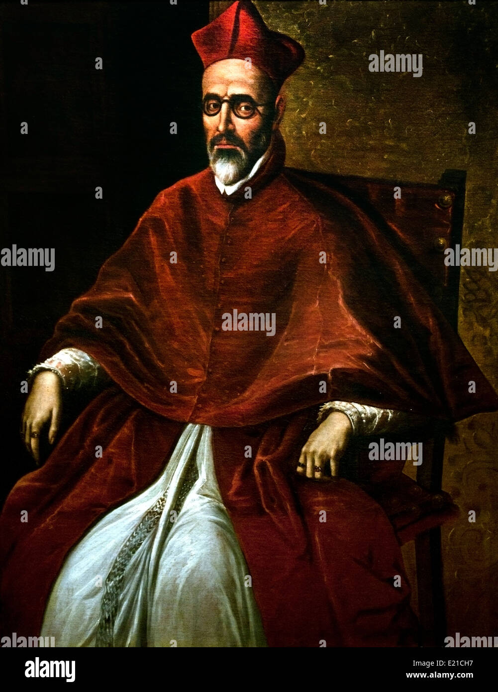 Portrait du Cardinal de Nino de Guevara 1620 Luis Tristan Espagnol Espagne 1580-1624 Banque D'Images