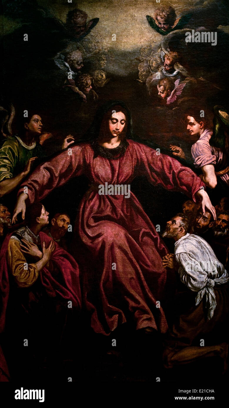 Notre Dame de la miséricorde 1620 Luis Tristan Espagnol Espagne 1580-1624 Banque D'Images