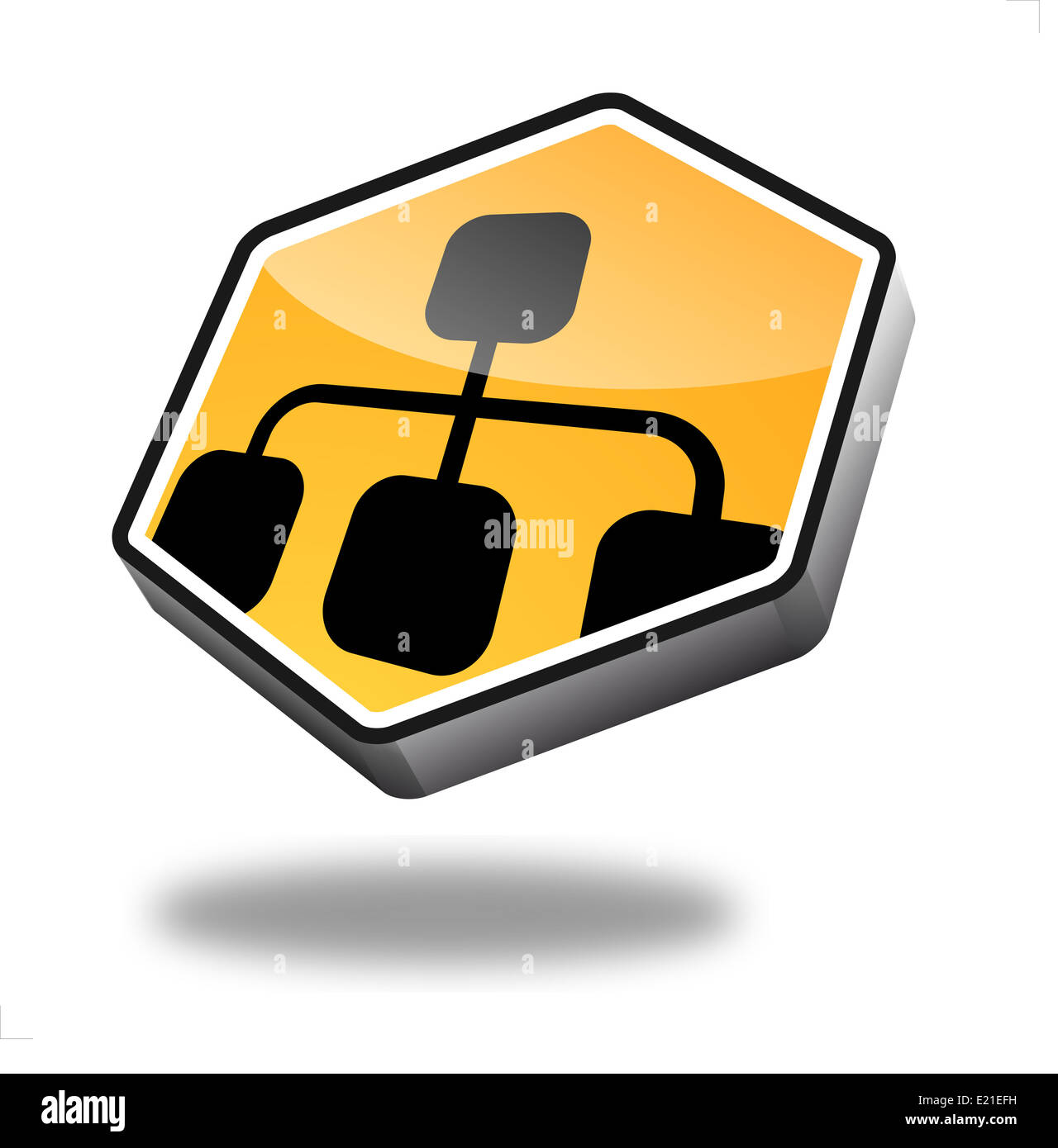 Réseau de bouton Banque D'Images