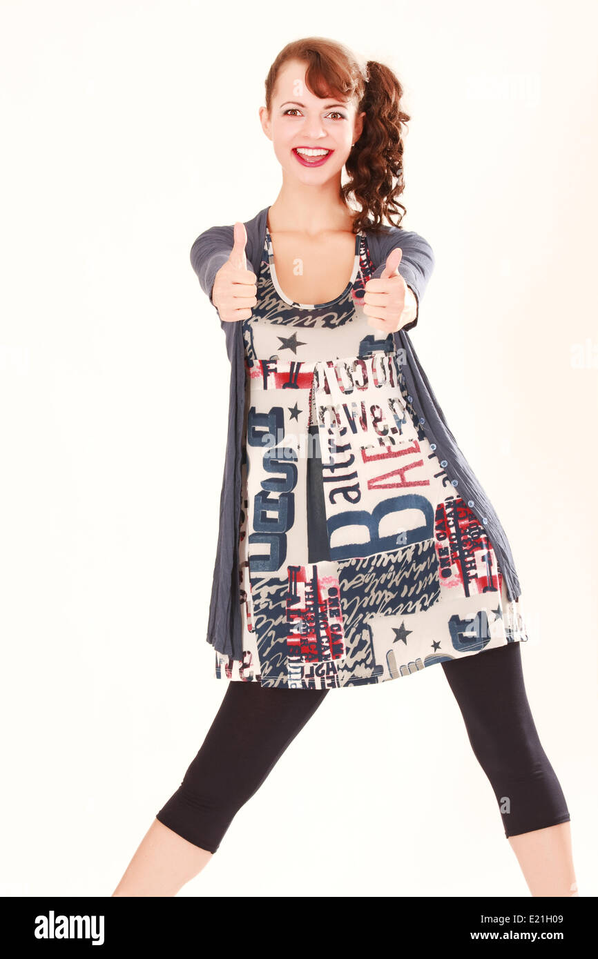 femme positive Banque D'Images