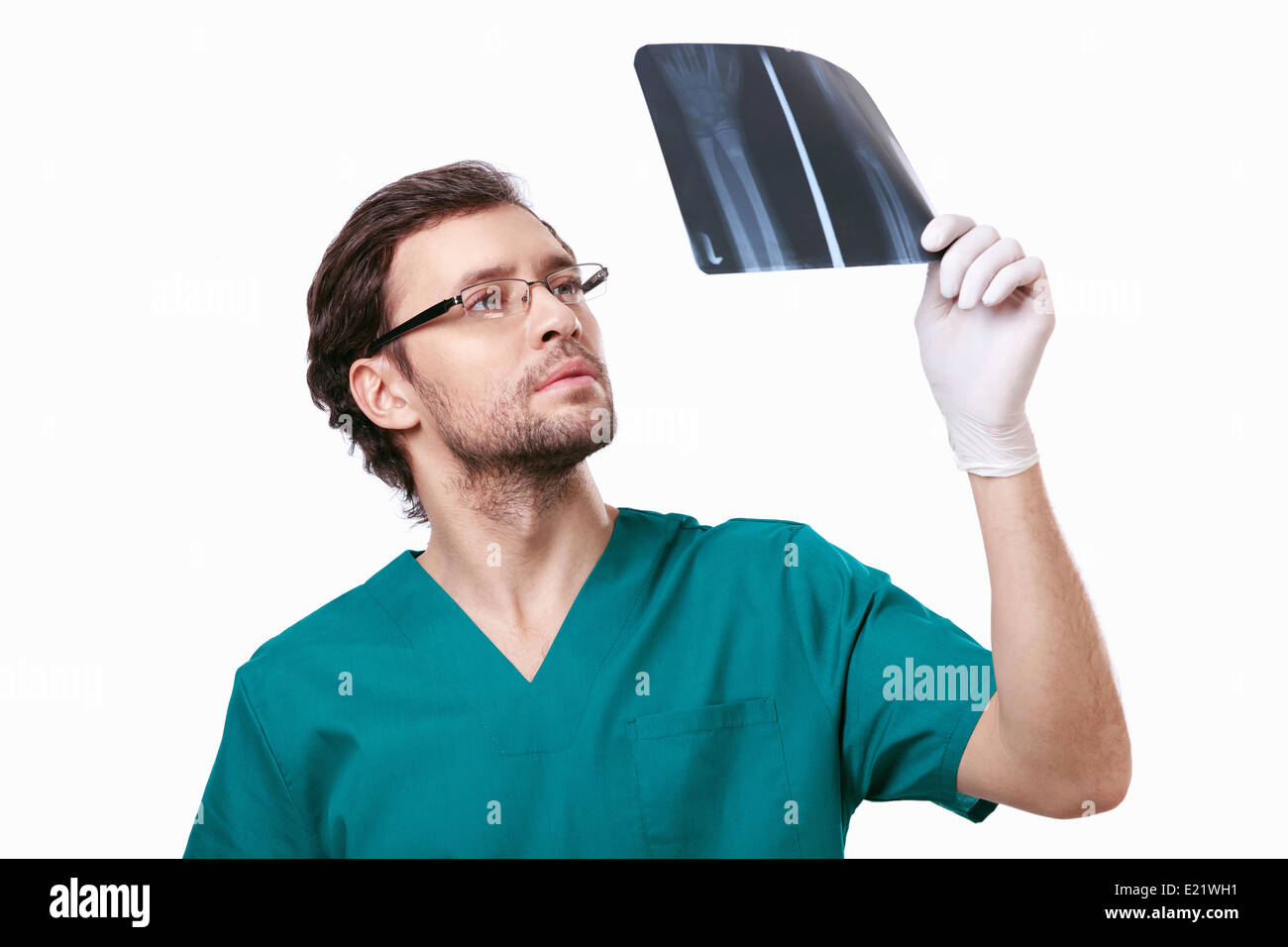 Médecin avec x-ray Banque D'Images