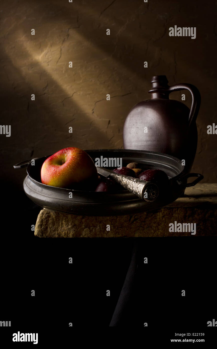 Apple, les prunes & Buire Banque D'Images