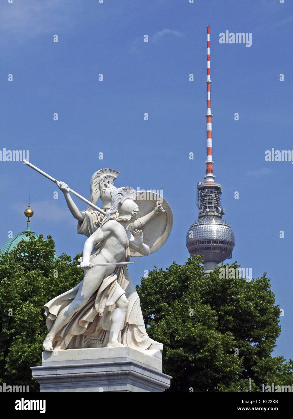 La tour de télévision, l'Allemagne, Berlin Banque D'Images