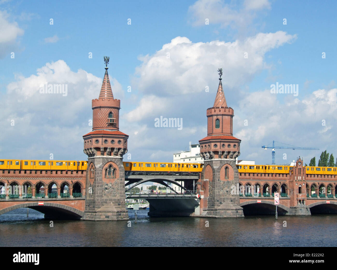 Oberbaumbrücke Berlin Allemagne Banque D'Images