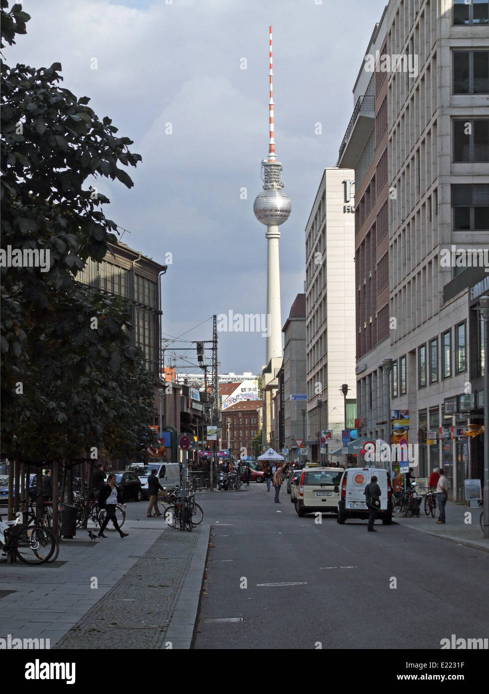 La tour de télévision Allemagne Berlin Banque D'Images