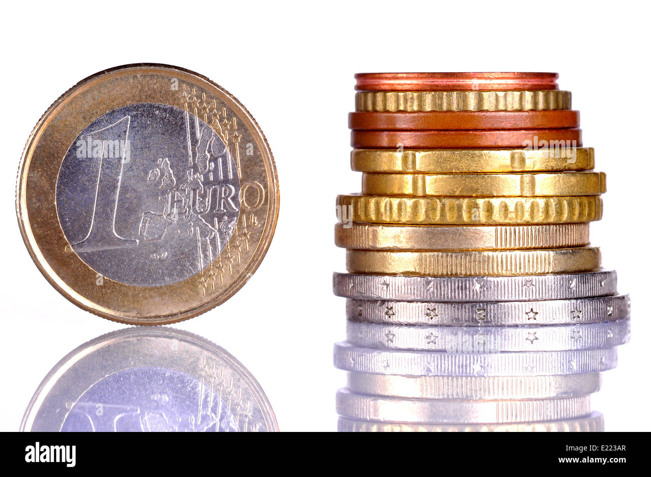 Argent euro Banque D'Images