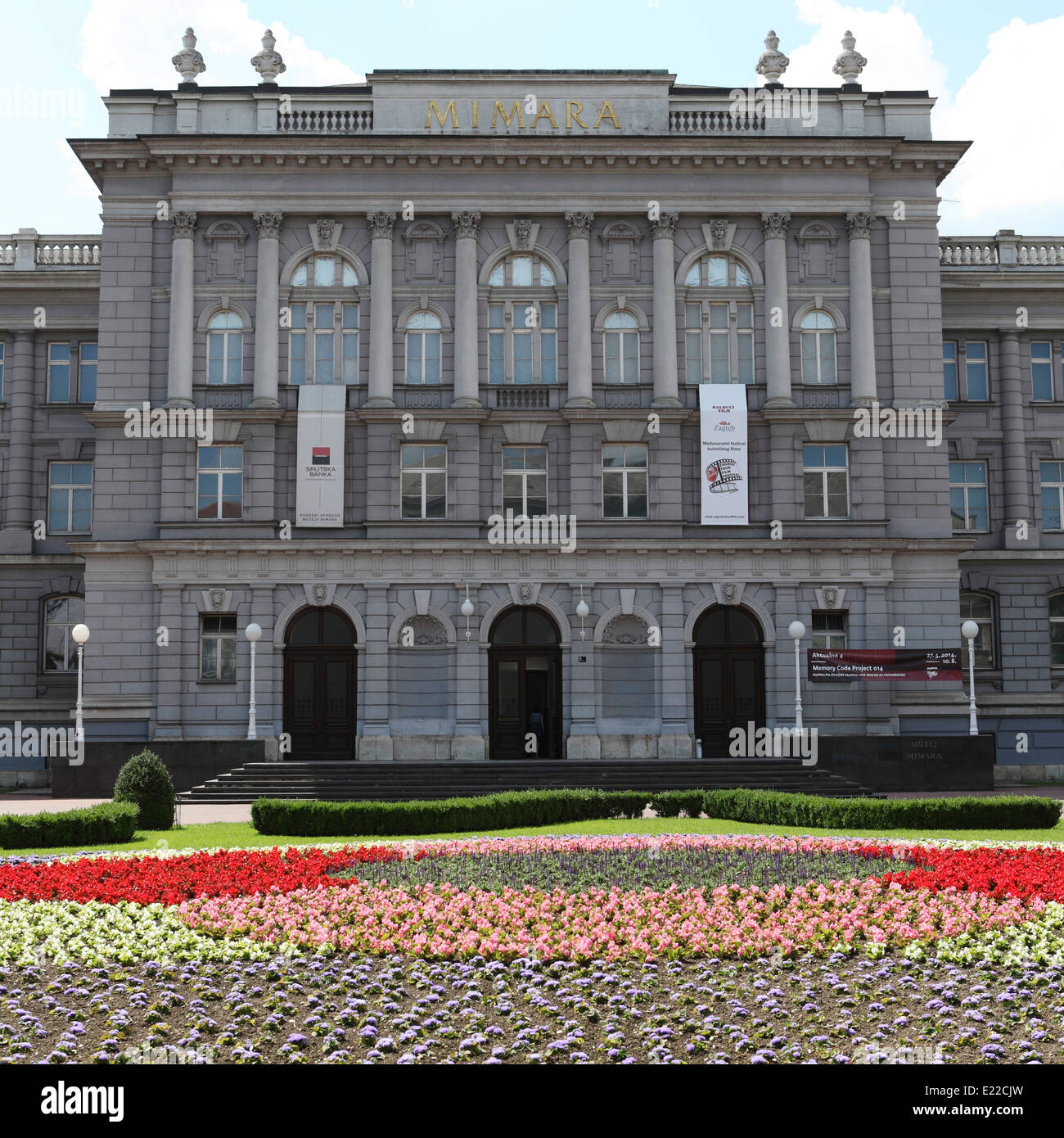 Le Musée Mimara à Zagreb, Croatie. Banque D'Images