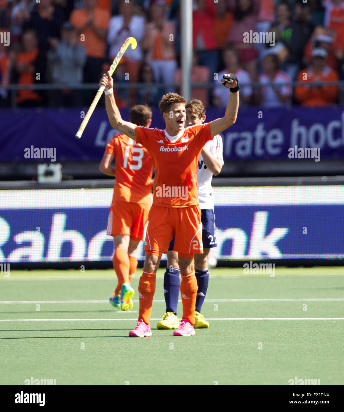 La Haye, aux Pays-Bas. 13 Juin, 2014. Sander de Wijn - Pays-Bas 1 contre 0 Angleterre - Hommes - Rabobank Hockey World Cup 2014 : Action de Crédit Plus Sport/Alamy Live News Banque D'Images