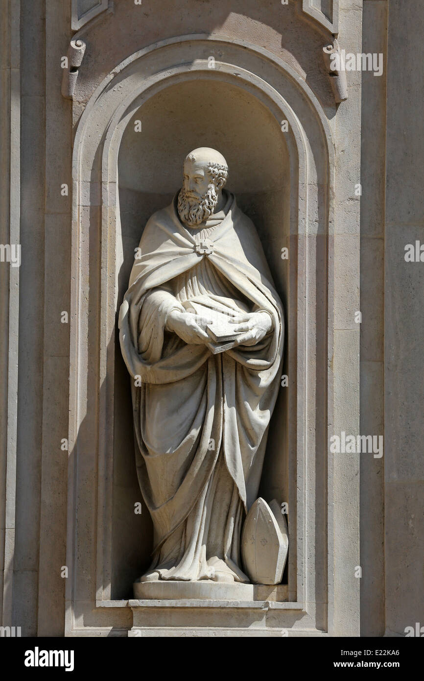 Saint Benoît de Nursie, église de Saint Jean l'Évangéliste. Parme. Emilia-Romagna. Italie Banque D'Images