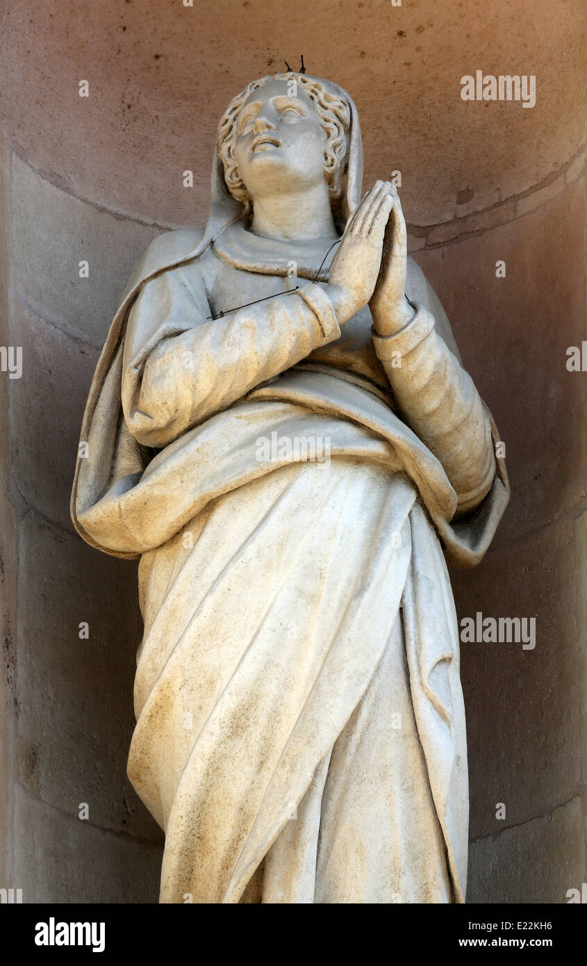 Vierge Marie, l'église de Saint Jean l'Évangéliste. Parme. Emilia-Romagna. Italie Banque D'Images