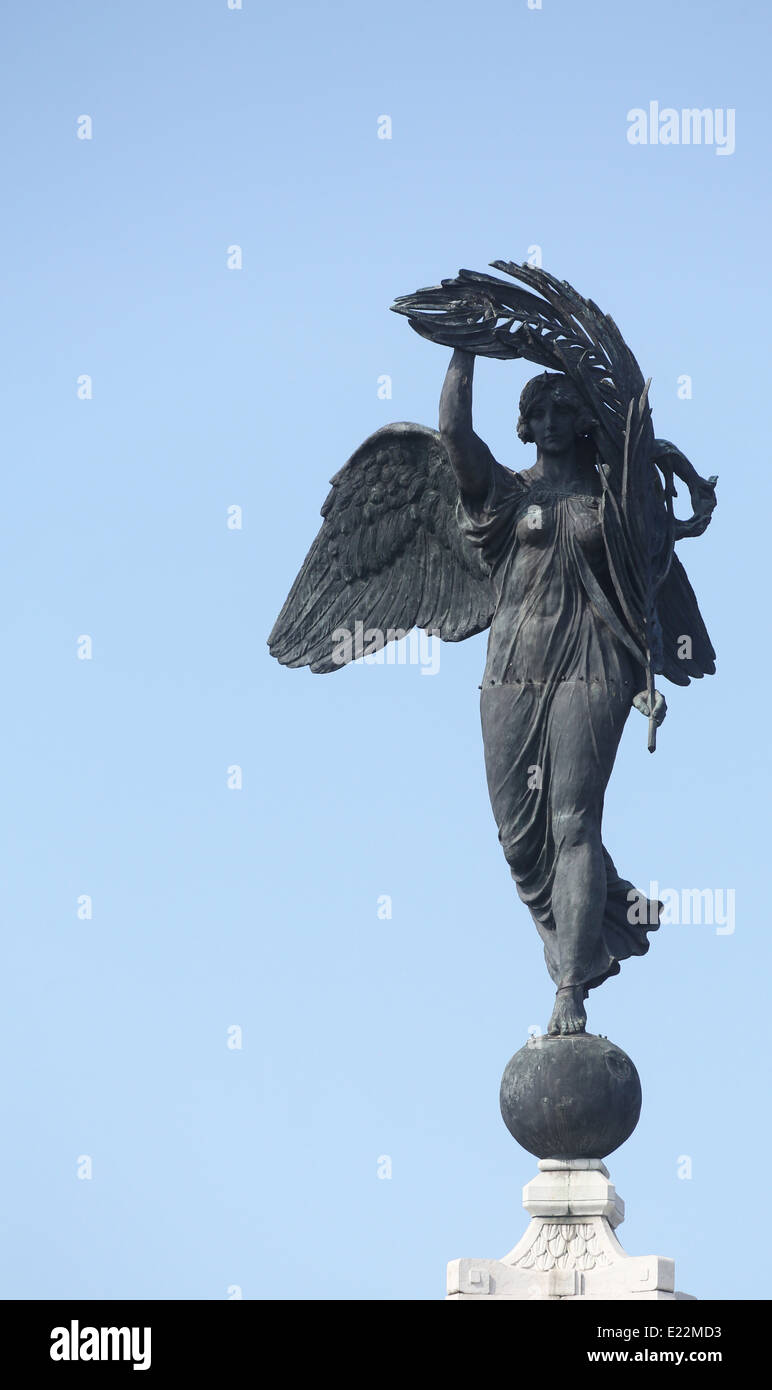 Ange de la Victoire, Parme, Italie Banque D'Images