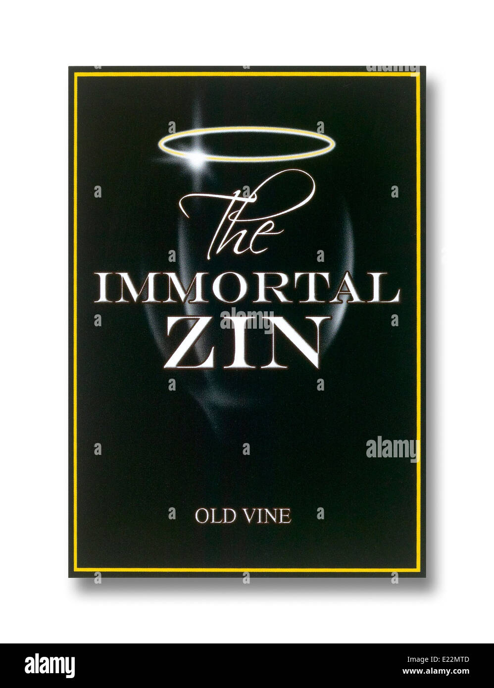 Peirano Estate l'Immortel Zin Old Vine Zinfandel, Lodi, États-Unis d'étiquettes pour bouteilles de vin Banque D'Images