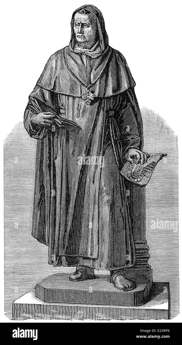 Albertus Magnus ou Albert le Grand et Albert de Cologne, 1280 - 1193/1206, un saint catholique et un frère dominicain allemand Banque D'Images