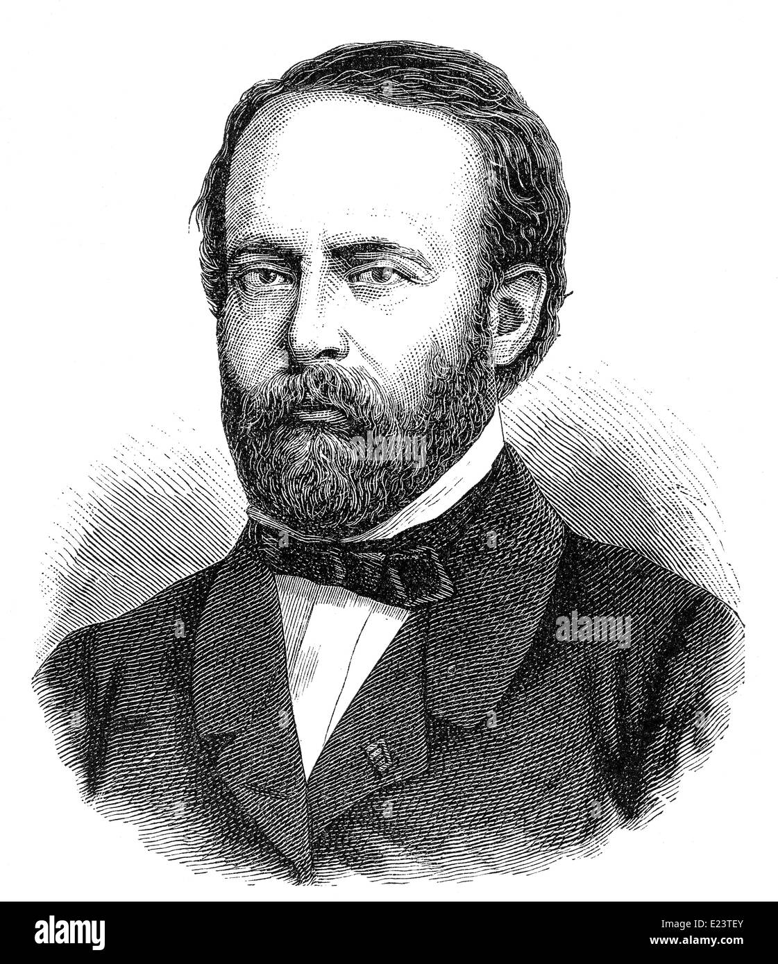 Étienne Henri Sainte-Claire Deville, 1818 - 1881, un chimiste français Banque D'Images