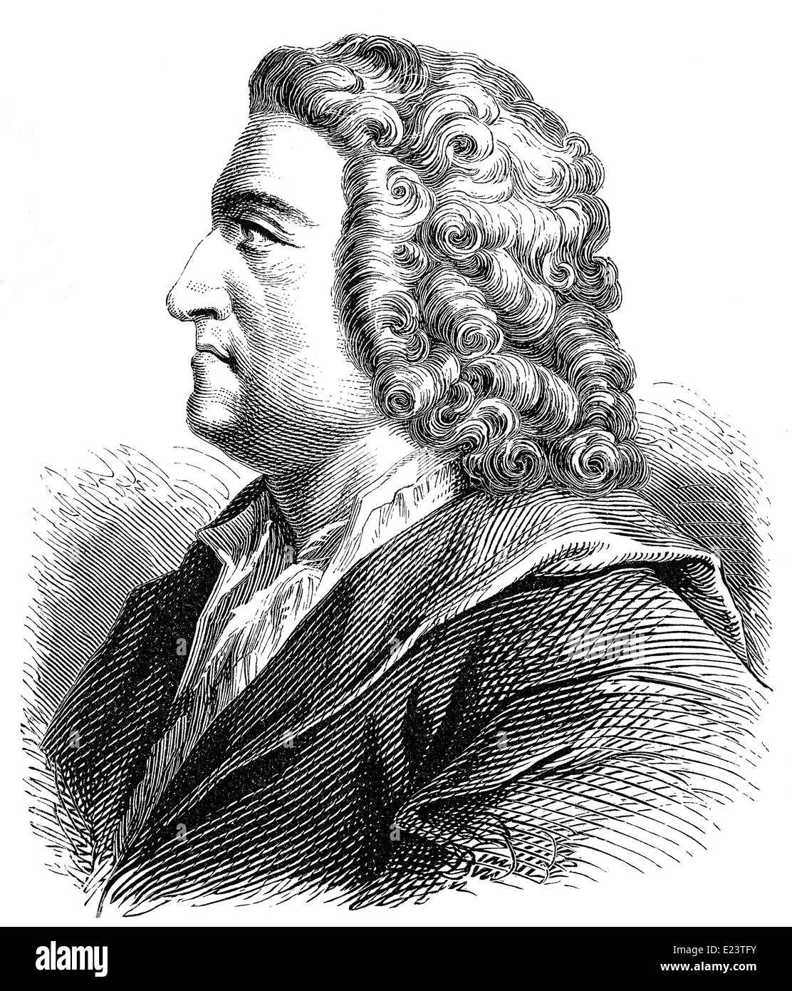 Johann Friedrich Böttger ou Böttcher, Böttiger, 1682 - 1719, un alchimiste allemand, Banque D'Images