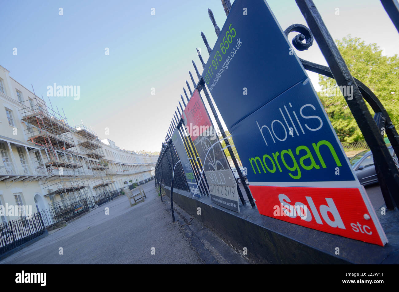 Vendu signe. Bristol England UK Banque D'Images