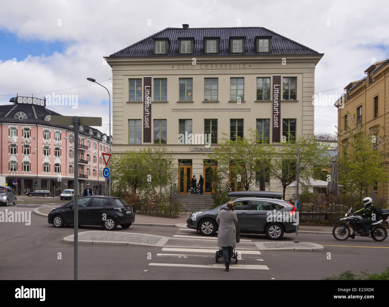 Litteraturhuset, La Maison de la littérature, Oslo Norvège, communiquer et promouvoir la littérature et de la lecture, la liberté de parole Banque D'Images