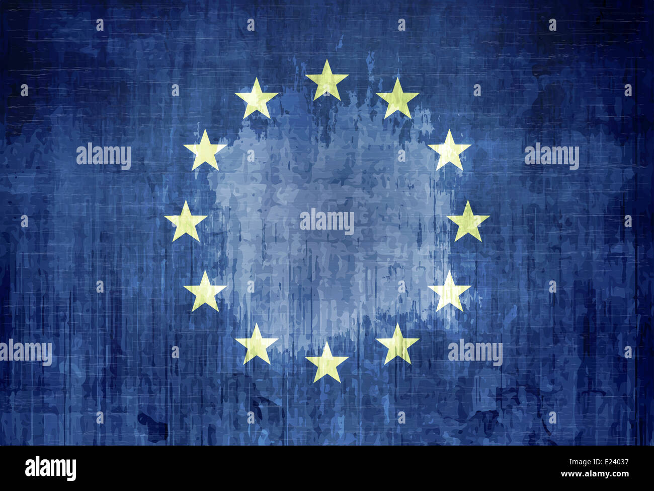 Grunge Flag de l'Europe Banque D'Images