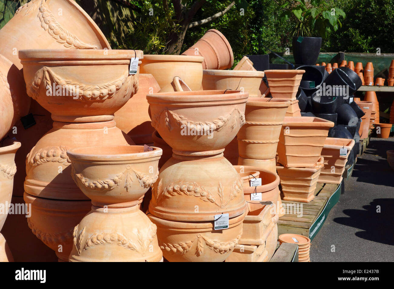 Jardinières Banque D'Images