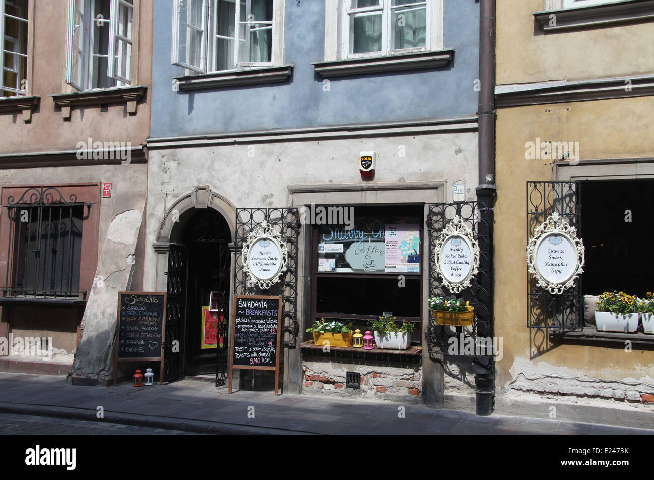 Restaurant polonais traditionnels dans la vieille ville de Varsovie Banque D'Images