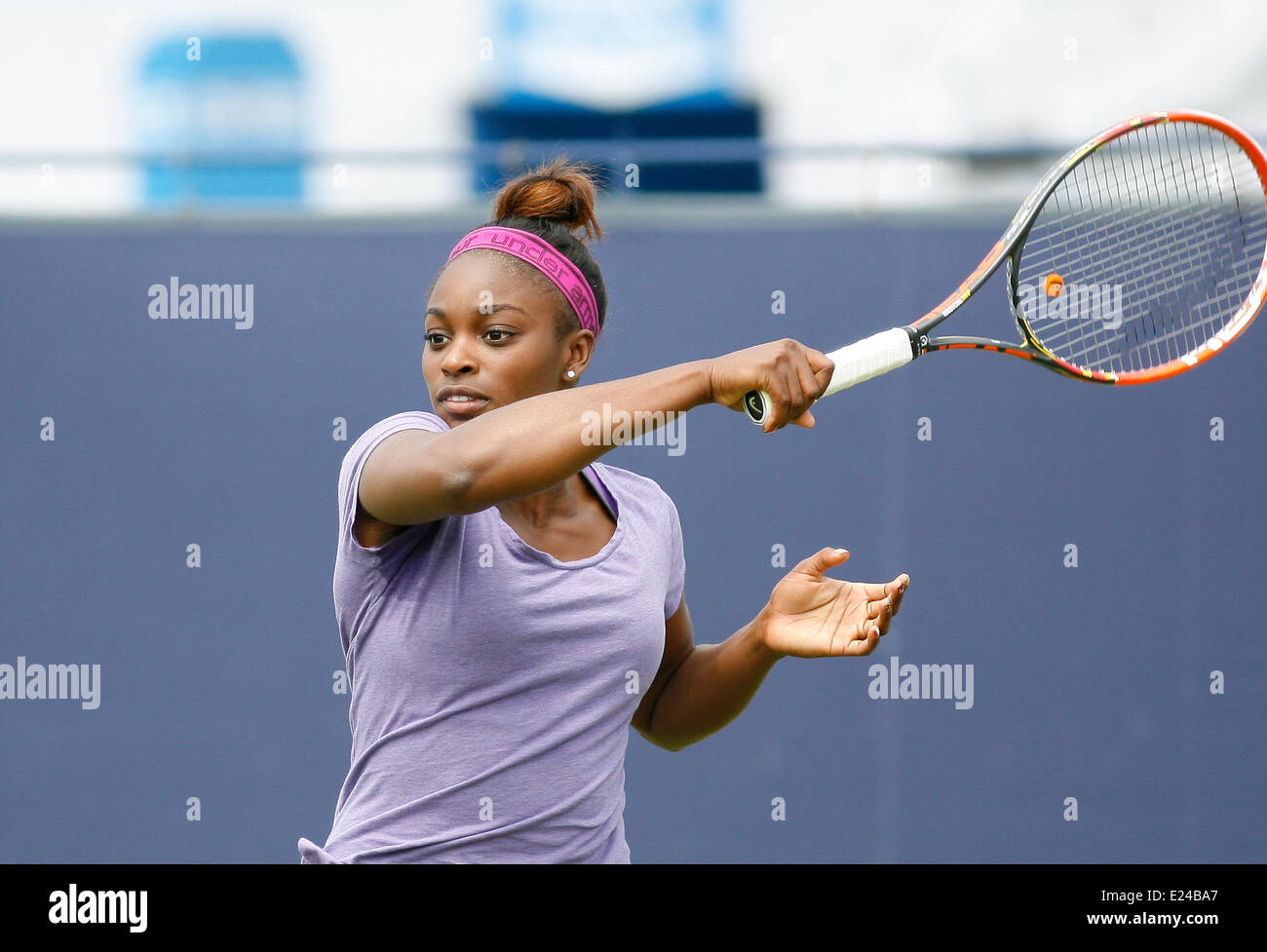 Eastbourne, Royaume-Uni. 15 Juin, 2014. Sloane Stephens International Aegon à practics Le Devonshire Park. Credit : Action Plus Sport/Alamy Live News Banque D'Images