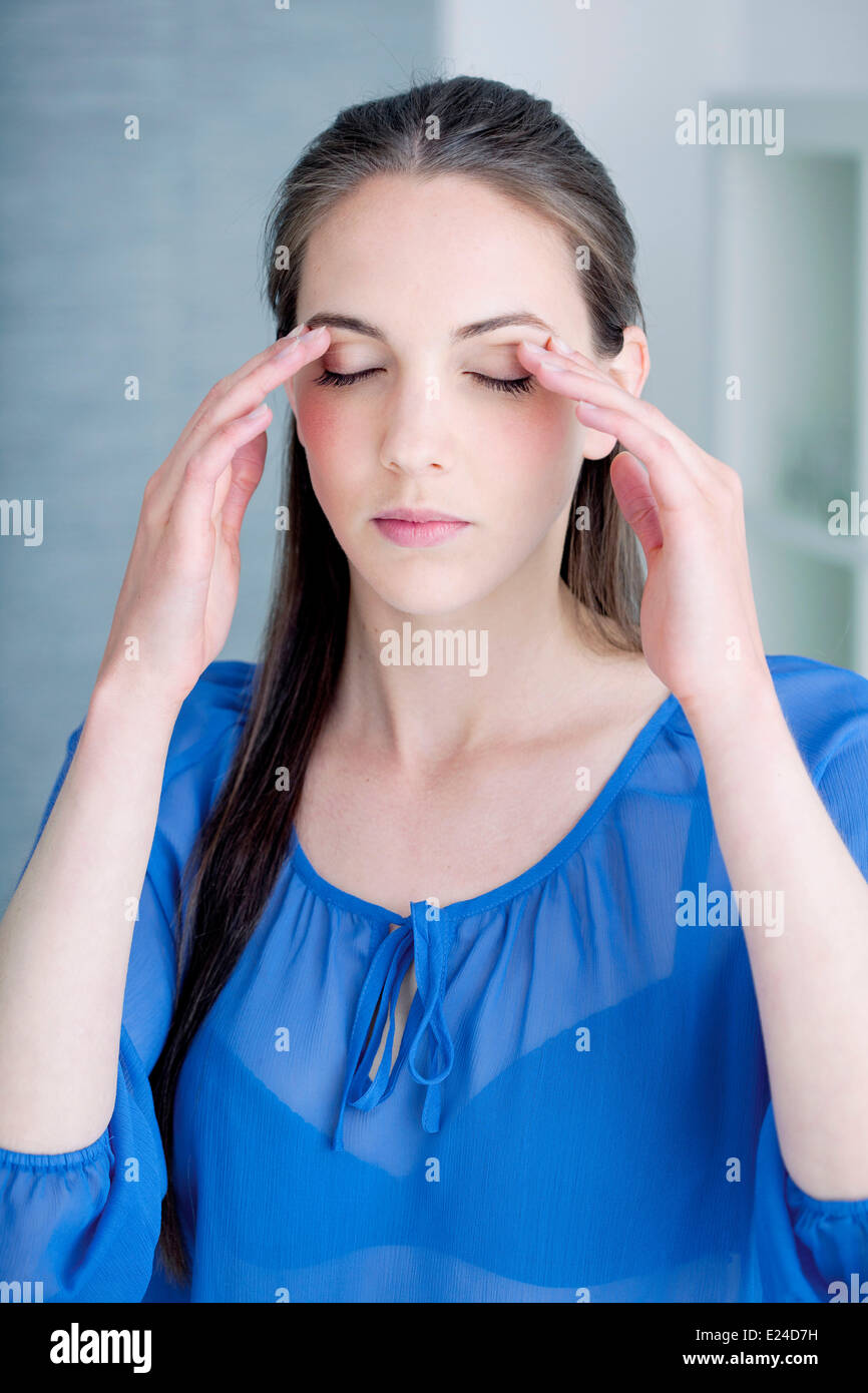 Gym du visage Banque D'Images