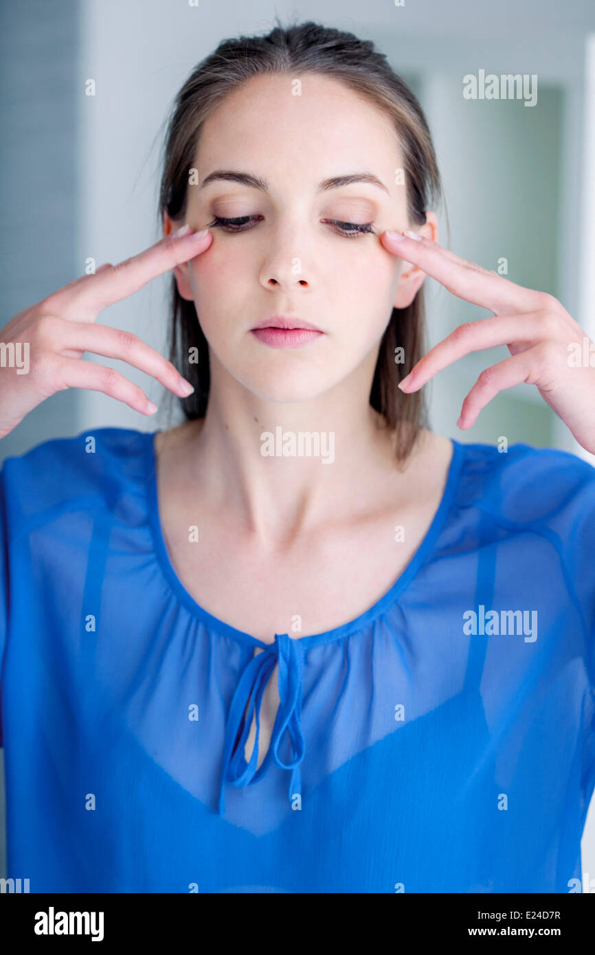 Gym du visage Banque D'Images