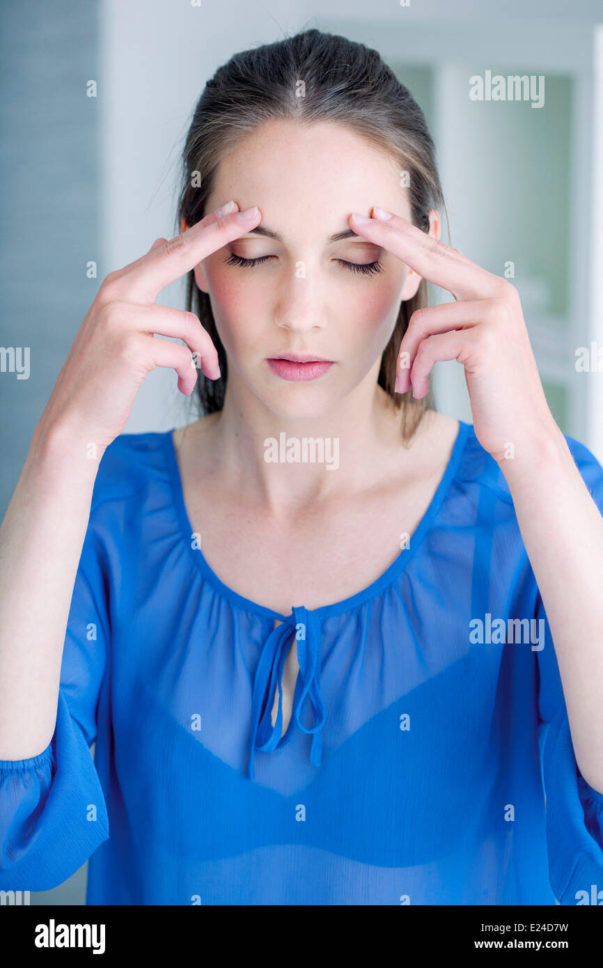 Gym du visage Banque D'Images