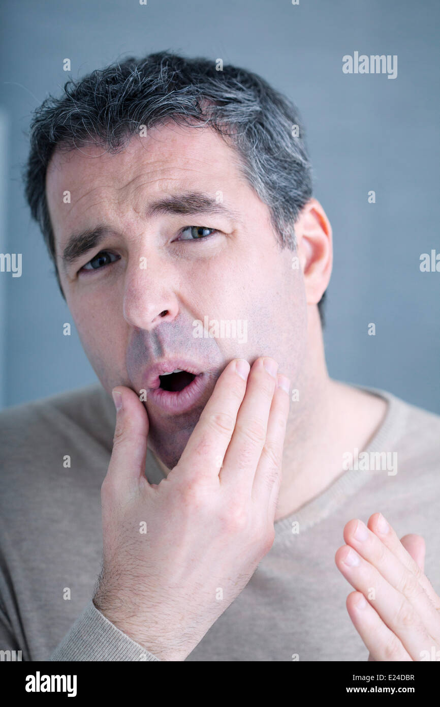 Visage homme Banque D'Images