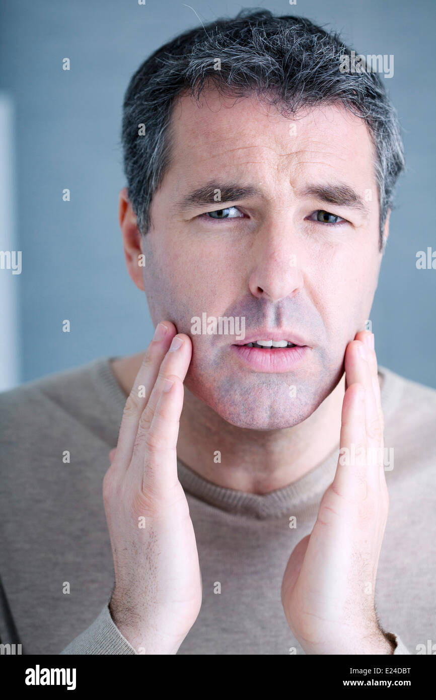 Visage homme Banque D'Images