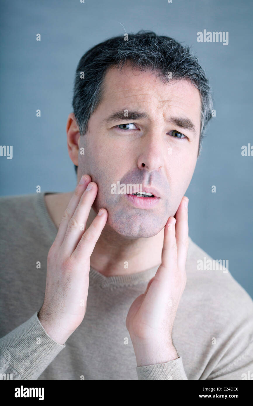 Visage homme Banque D'Images